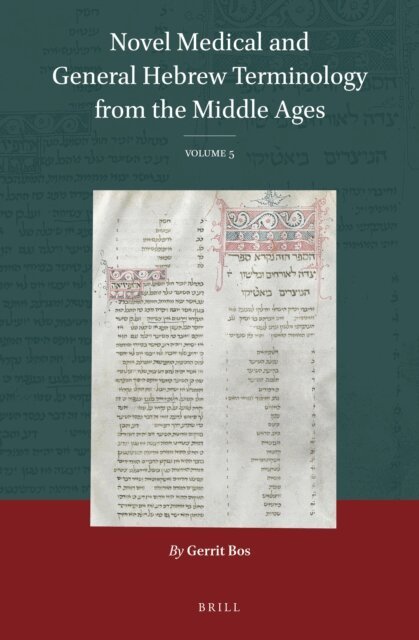 Gerrit Bos - Novel Medical and General Hebrew Terminology from the Middle Ages, E-bok