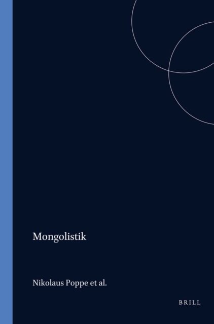 Schroder, Doerfer, Posch, P. Aalto, Heissig, Poppe, Pritsak - Mongolistik, E-bok