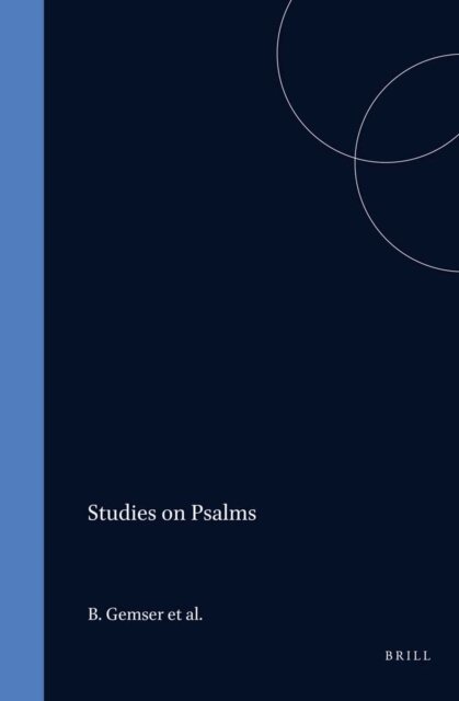 de Boer - Studies on Psalms, E-bok