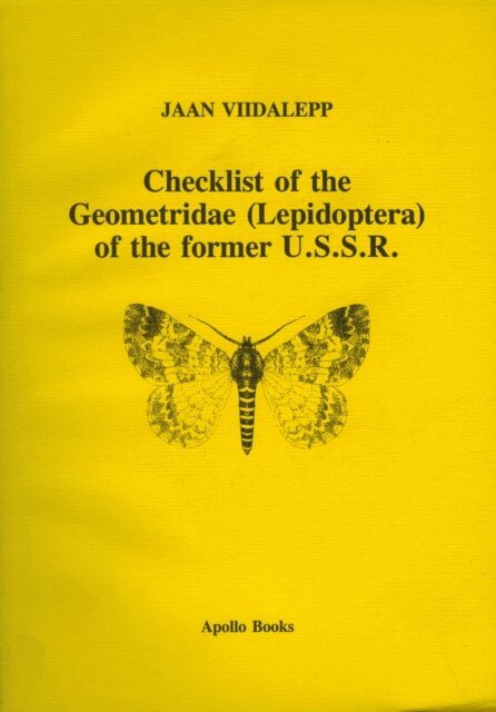 Jaan Viidalepp - Check List of the Geometridae of the former U.S.S.R., E-bok