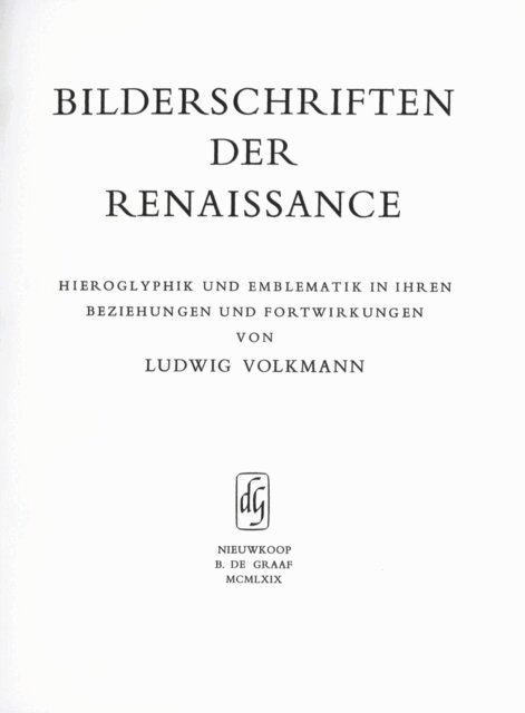 Ludwig Volkmann - Bilderschriften der Renaissance, E-bok