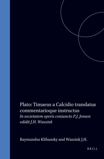 J.H. Waszink - Plato Latinus, E-bok