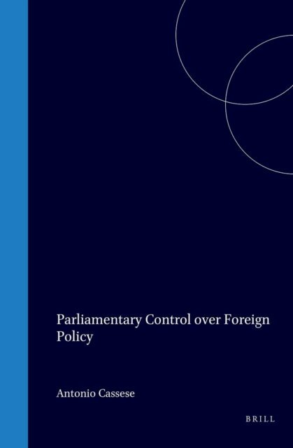Antonio Cassese - Parliamentary Control over Foreign Policy, E-bok