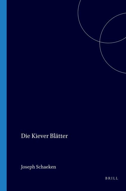 Jos Schaeken - Die Kiever Blatter, E-bok