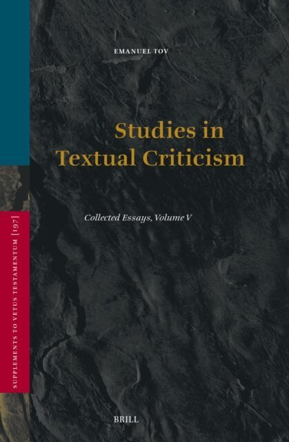 Emanuel Tov - Studies in Textual Criticism, E-bok