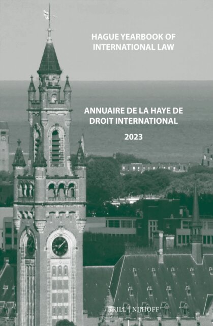 Jure Vidmar - Hague Yearbook of International Law / Annuaire de La Haye de droit international, Vol. 36 (2023), E-bok