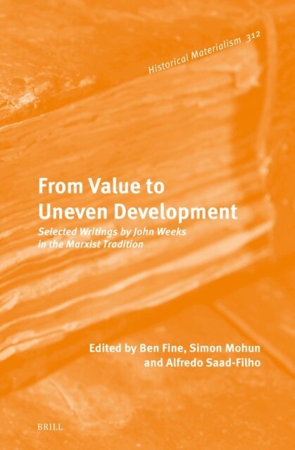Alfredo Saad-Filho, Simon Mohun, Ben Fine - From Value to Uneven Development, E-bok