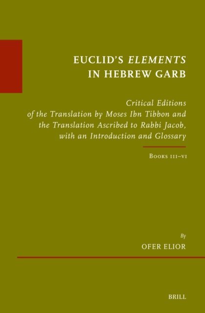 Ofer Elior - Euclid's Elements in Hebrew Garb, E-bok
