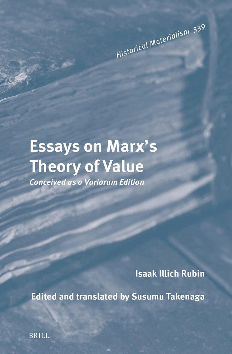 Isaak Ilyich Rubin, Susumu Takenaga - Essays on Marx's Theory of Value, Inbunden