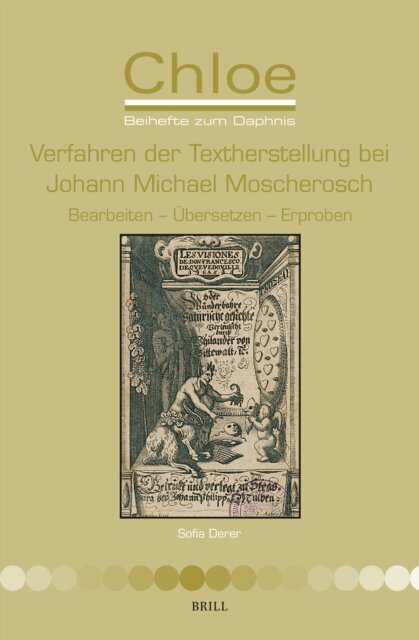 Sofia Derer - Verfahren der Textherstellung bei Johann Michael Moscherosch, E-bok