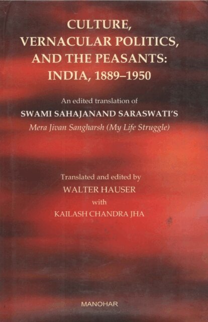 Culture, Vernacular Politics, and the Peasants: India, 1889-1950, E-bok