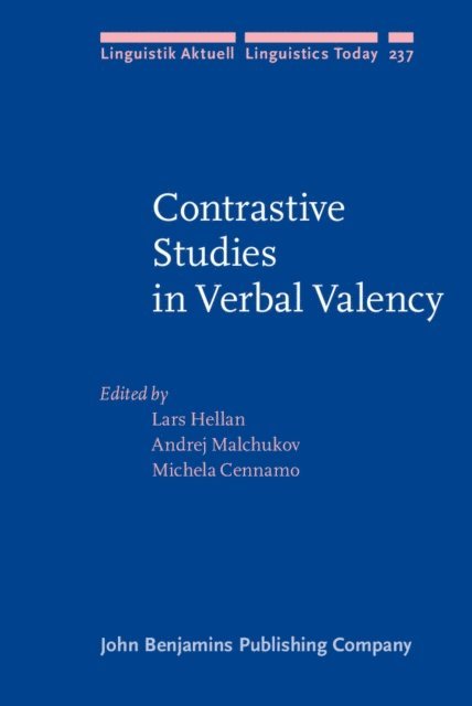 Cennamo Michela Cennamo, Malchukov Andrej L. Malchukov, Hellan Lars Hellan - Contrastive Studies in Verbal Valency, E-bok