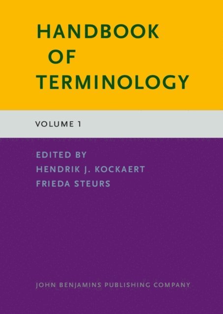 Steurs Frieda Steurs, Kockaert Hendrik J. Kockaert - Handbook of Terminology, E-bok
