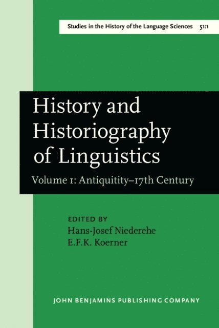 Koerner E.F.K. Koerner, Niederehe Hans-Josef Niederehe - History and Historiography of Linguistics, E-bok