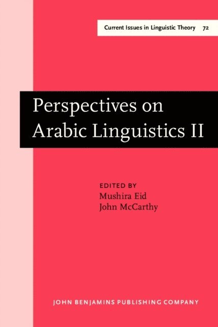 McCarthy John McCarthy, Eid Mushira Eid - Perspectives on Arabic Linguistics, E-bok