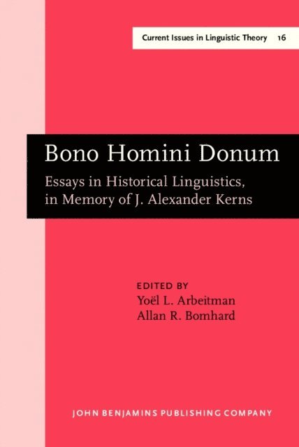 Bomhard Allan R. Bomhard, Arbeitman Yoel L. Arbeitman - Bono Homini Donum, E-bok