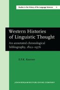 Western Histories of Linguistic Thought