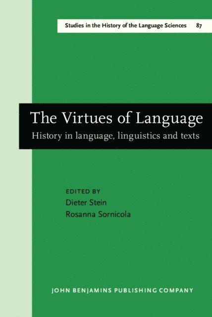 Sornicola Rosanna Sornicola, Stein Dieter Stein - Virtues of Language, E-bok