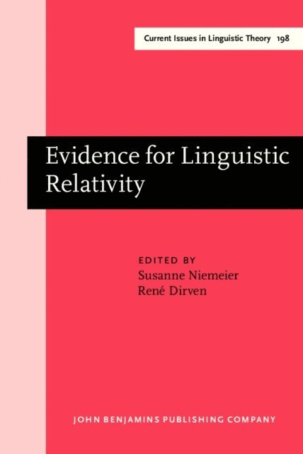 Dirven Rene Dirven, Niemeier Susanne Niemeier - Evidence for Linguistic Relativity, E-bok