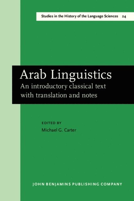 Carter Michael G. Carter - Arab Linguistics, E-bok