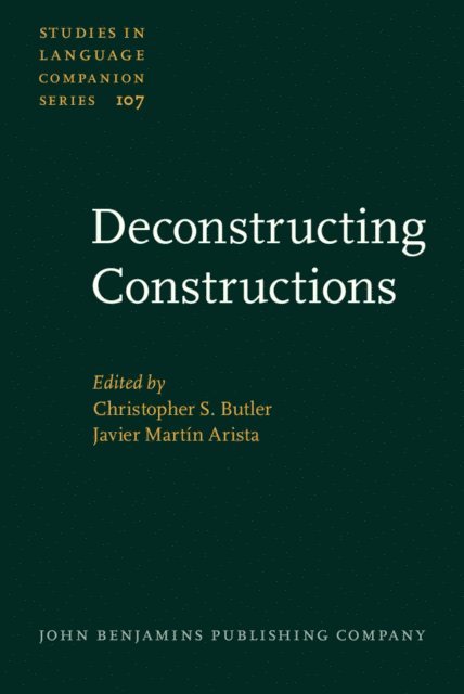 Martin Arista Javier Martin Arista, Butler Christopher S. Butler - Deconstructing Constructions, E-bok