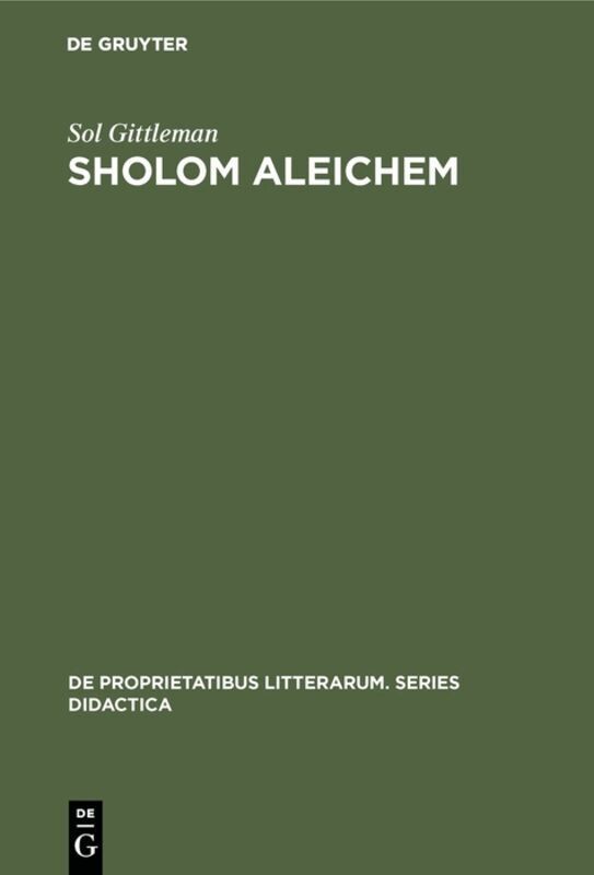 Sol Gittleman - Sholom Aleichem, Inbunden. Tillgänglighet: Lägg i varukorg