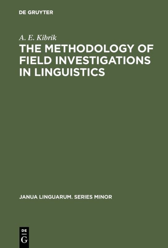 methodology of field investigations in linguistics