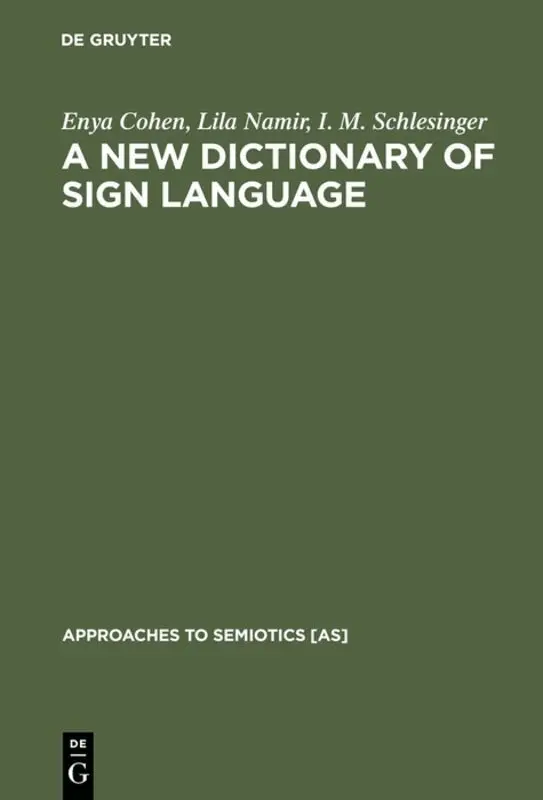 Enya Cohen, Lila Namir, I. M. Schlesinger - New Dictionary of Sign Language, Inbunden. Tillgänglighet: Lägg i varukorg