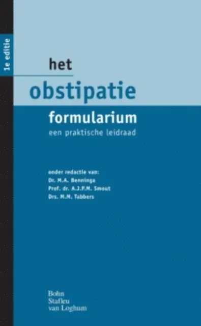 M.M. Tabbers, Marc Benninga, A.J.P.M. Smout - Het obstipatie formularium, E-bok. Tillgänglighet: Lägg i varukorg