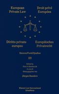 European Private Law, Sources, III