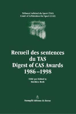 Matthieu Reeb - Digest of CAS Awards, Inbunden