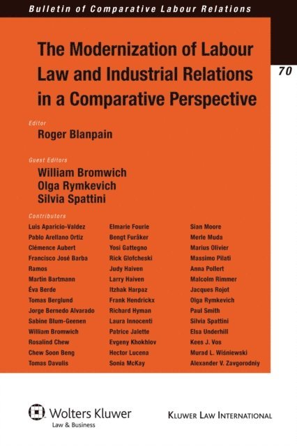 Roger Blanpain - Modernization of Labour Law and Industrial Relations in a Comparative Perspective, E-bok