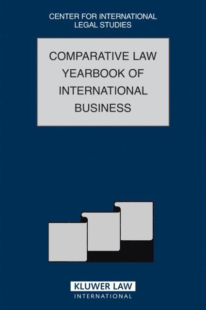 Comparative Law Yearbook of International Business, E-bok