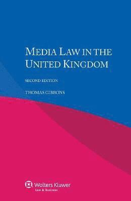 Thomas Gibbons - Media Law in the United Kingdom, Häftad