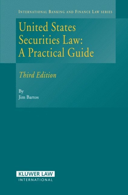 Jim Bartos - United States Securities Law, E-bok. Tillgänglighet: Lägg i varukorg