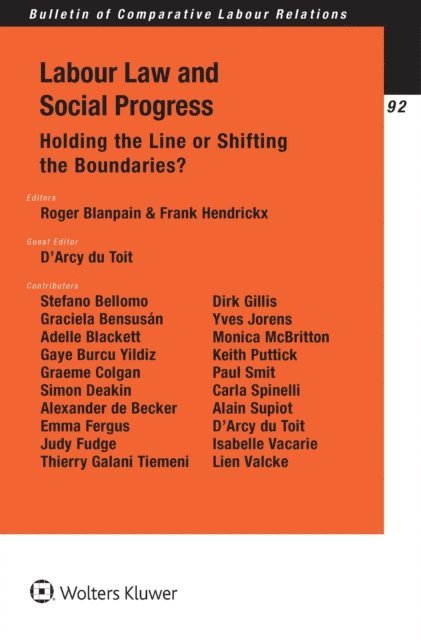 Frank Hendrickx, Roger Blanpain - Labour Law and Social Progress, E-bok