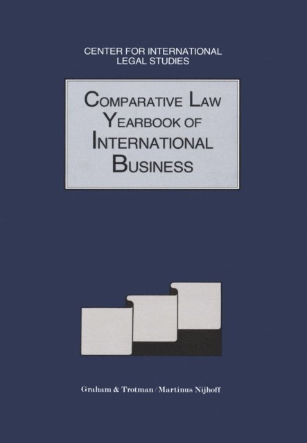 Dennis Campbell - Comparative Law Yearbook of International Business, E-bok