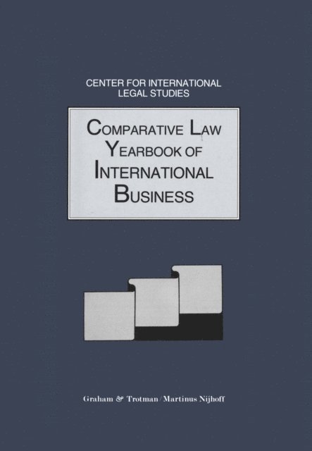 Mickela Moore - Comparative Law Yearbook of International Business, E-bok
