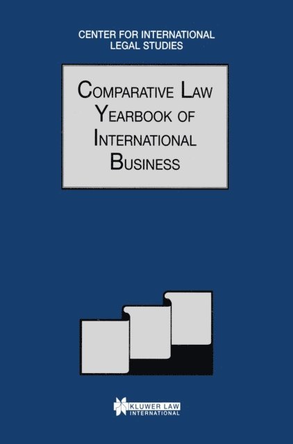 Susan Meek - Comparative Law Yearbook of International Business, E-bok