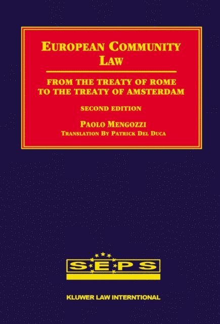 Paolo Mengozzi - European Community Law, E-bok