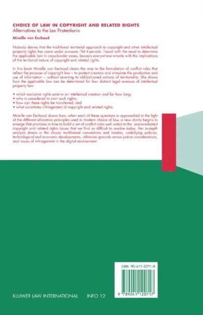 Mireille van Eechoud - Choice of Law in Copyright and Related Rights, E-bok