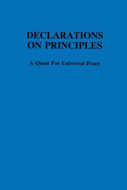 Peter J. Van Krieken, Robert J. Akkerman - Declarations on Principles, E-bok