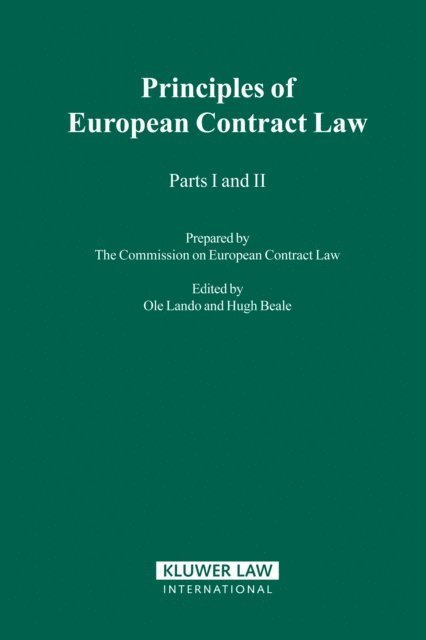 Hugh Beale, Ole Lando - Principles of European Contract Law, E-bok