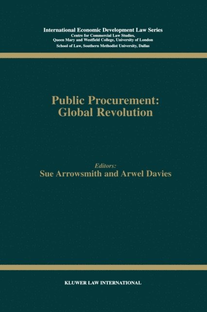 Arwel Davies, Sue Arrowsmith - Public Procurement: Global Revolution, E-bok