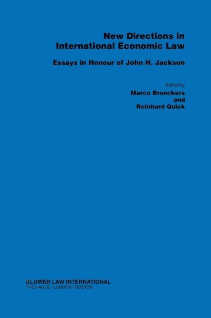 Reinhard Quick, Marco Bronkers - New Directions in International Economic Law, E-bok