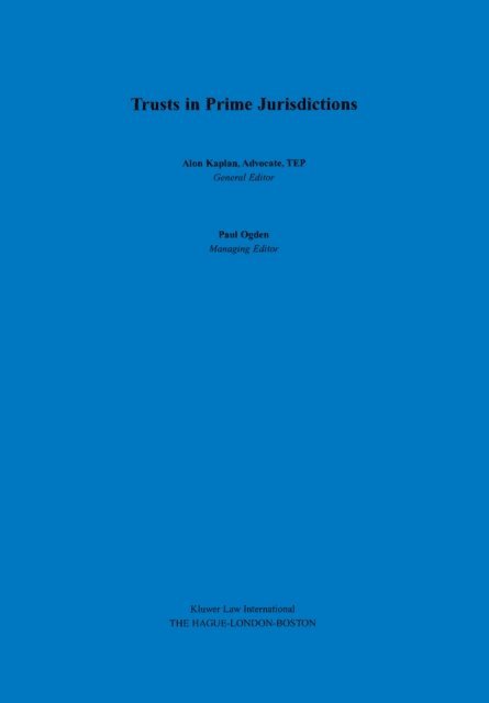 Trusts in Prime Jurisdictions, E-bok