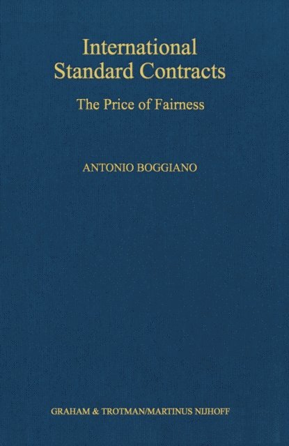 Antonio Boggiano - International Standard Contracts, E-bok