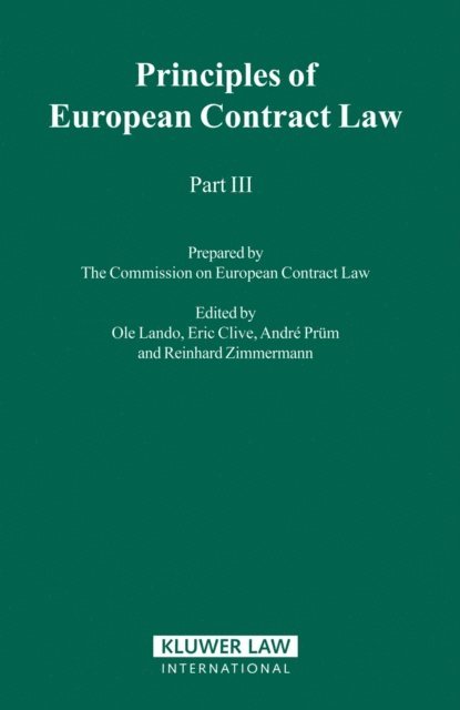 Eric Clive, Ole Lando - Principles of European Contract Law - Part III, E-bok