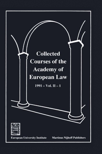 Frank Emmert - Collected Courses of the Academy of European Law 1991 Vol. II - 1, E-bok