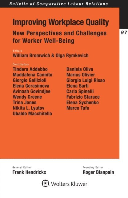 Olga Rymkevich, William Bromwich - Improving Workplace Quality, E-bok